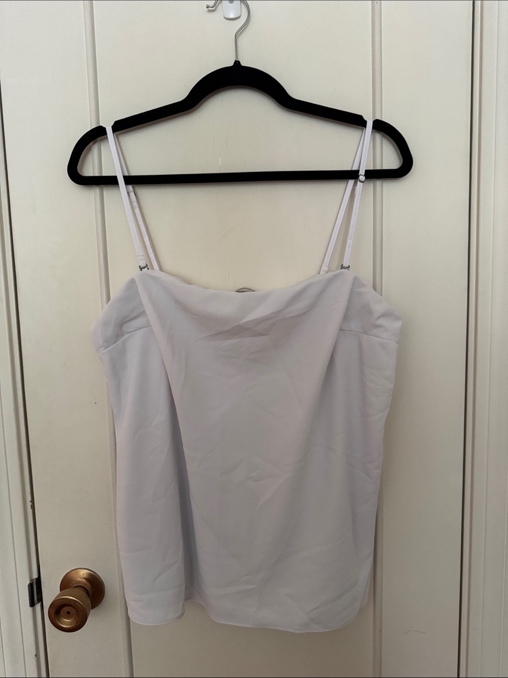 Abercrombie & Fitch White Spaghetti-Strap Cami